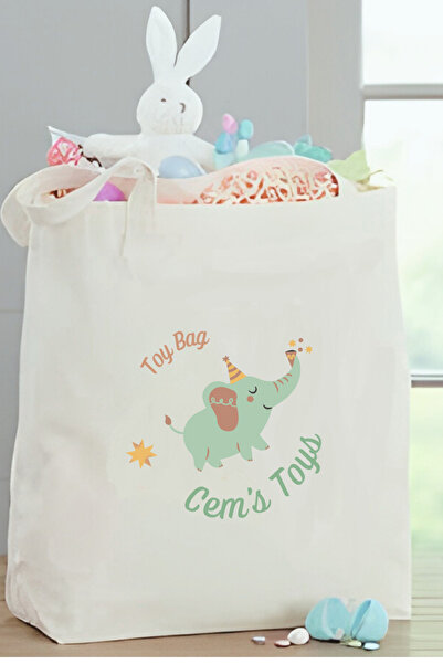Cemira İsimli Çanta İsme Özel Kişiye Özel Çocuk Çantası, Oyuncak Çantası, Kitap Çantası, Tote Bag Bez Çanta