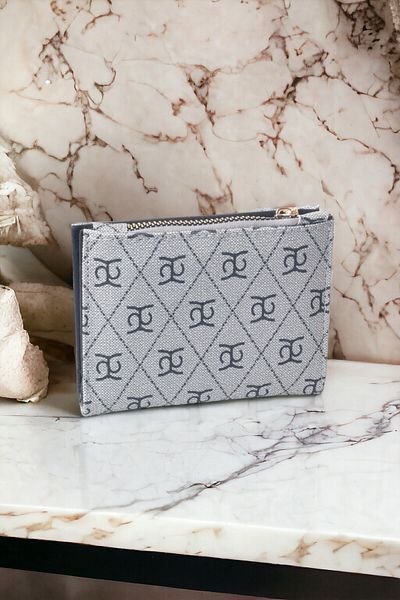 dericom Women's Stylish Patterned Card Holder with Paper Money Compartment and Plenty of Card Holder Cream Wallet Card Holder Accessory
