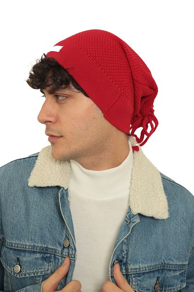 RTD&VLD RTD & VLD Men's Bud Pattern Long Knitwear Beret