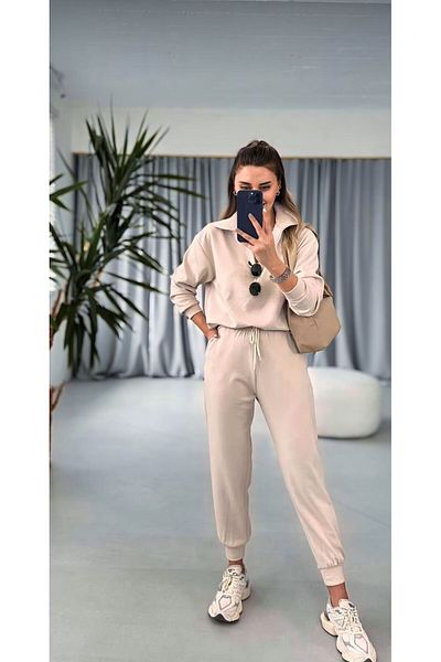 Unique Style Modal Fabric Stone Women's Tracksuit Set