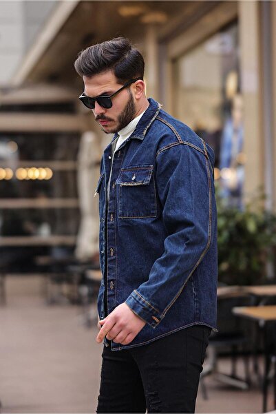 ANTIBIOTIC Зручна форма Oversize джинсова сорочка