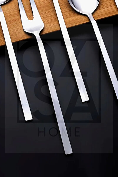 ÖzSa Home 5 Pieces 18/10 Stainless Steel 304 Quality Presentation Serving Set Ladle Colander Spoon Spatula Fork Set