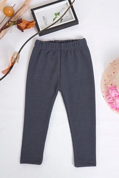 GRİLAND Baby Anthracite Natural Organic Cotton Tights