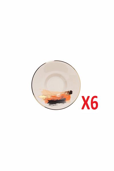 Porland Dash Pattern Tea Plate 11cm 6 Pieces 04ALM008510