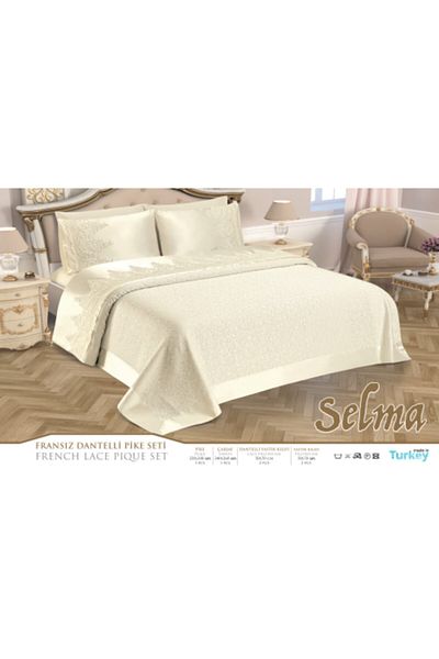 MİSSBELLA HOME مجموعة بيكيه من الدانتيل الفرنسي