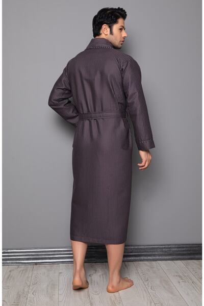 Nuşa Καφέ Σάλι Γιακά Μπαμπού Βαμβακερό Ανδρικό Πικέ