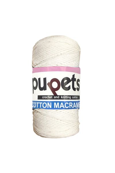 Puppets Braided Cotton Macrame Thread 2mm 250gr