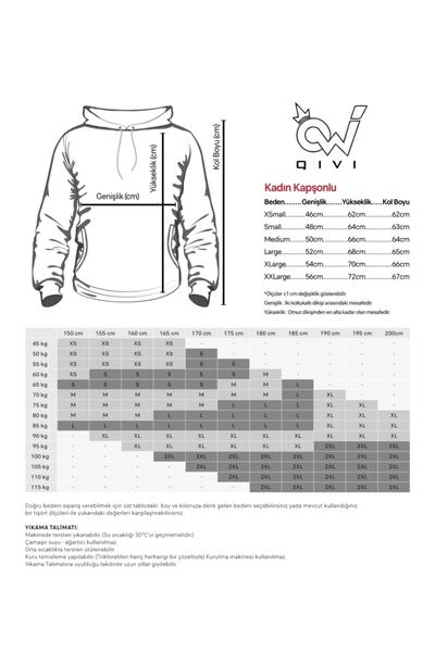 QIVI Pokemon Love Printed White Women's Knitted Hooded Sweatshirt Long Sleeve
