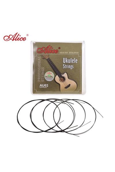 Alice Au02 Model Black Nylon Ukulele Wire Set
