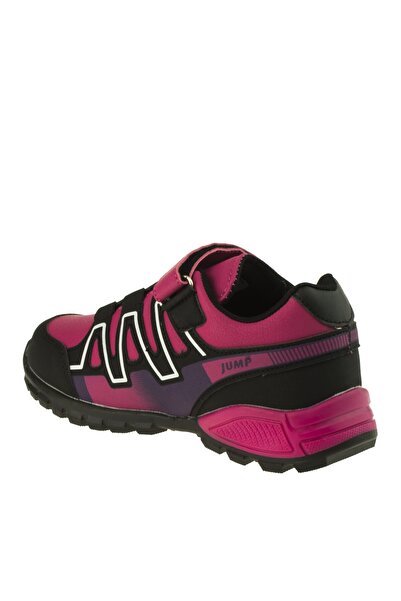 Jump Kız Çocuk Fuşya Siyah Outdoor Spor Ayakkabı 16824
