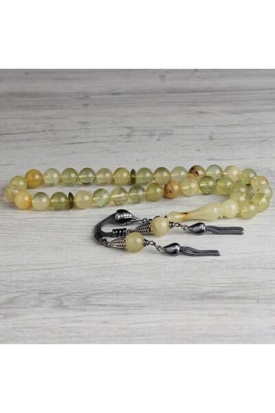 TAKI925 Erkek Özel Tasarım Dominik Orjinal Damla Kehribar Tesbih