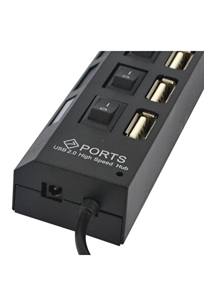 rennway Buffer Çok Amaçlı 7 Port Girişli Güçlü Usb 2.0 Çoklayıcı Çoğaltıcı Adaptör Switch Splitter Hub