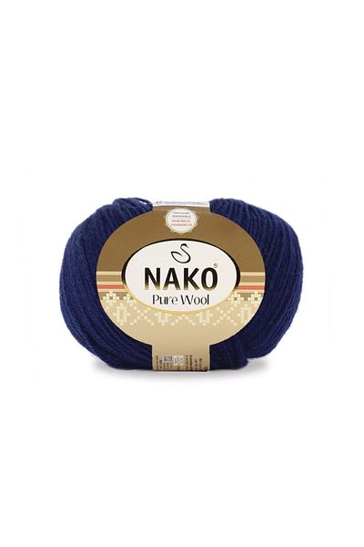 NAKO Ναυτικό Μπλε Πλεκτό Σχοινί Παρθένης Μαλλί 2418 100γρ