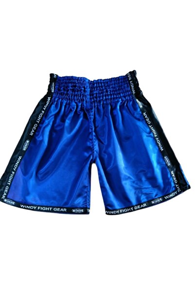 WINDY Erkek Mavi Saten Boks Şortu
