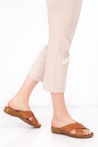 Potini Ayakkabı - Anatomik Potini Shoes Genuine Leather Slippers