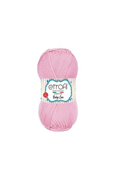 Etrofil Baby Can 100 Gr 250mt Hand Knitting Thread 80003 Candy Pink