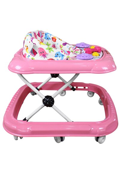 pinokyom Kız Çocuk 3 Kademeli Lüx Balıklı Yürüteç Örümcek 10 Teker