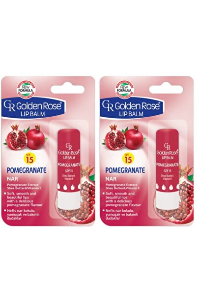 Golden Rose Lip Balm Pomegranate Narlı Dudak Koruyucu 2'li
