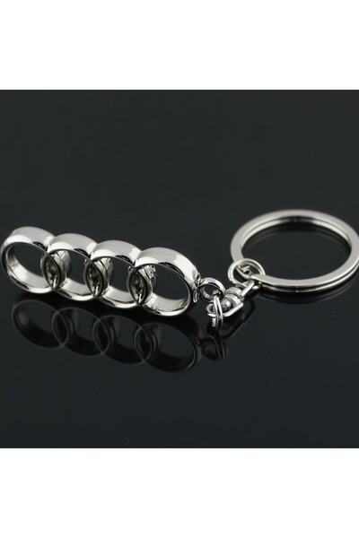 GARDENAUTO Audi A8 3d Metal Otomobil Anahtarlığı - Krom Kaplamalı Oto Anahtarlık