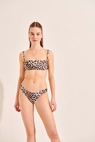 Beach&Beyond Kadın Leopar V Kesim Bikini Altı