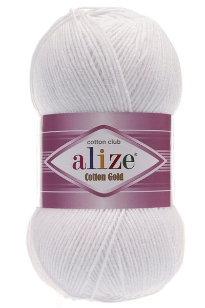 Alize 55 White Cotton Gold