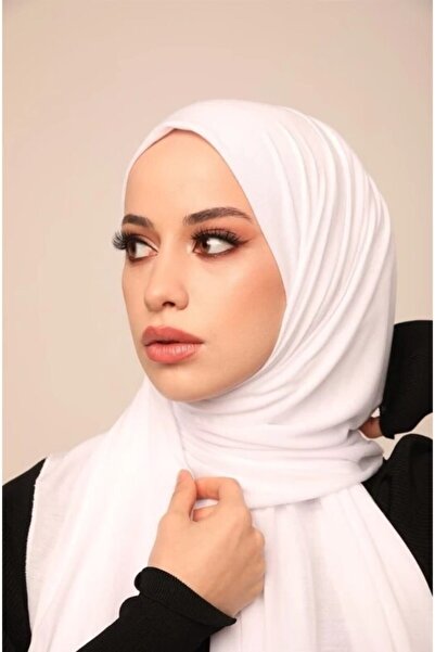 MODADEY Γυναικείο χτενισμένο βαμβακερό σάλι από βισκόζη - Λευκό