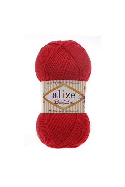 Alize Baby Best 56 Roșu împletit 100g fire