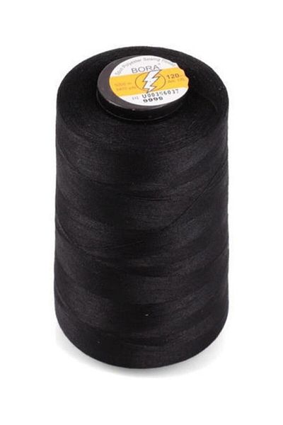 Bora Sewing Thread 5000 Meters Spool Black White Button Strut Repair Thread