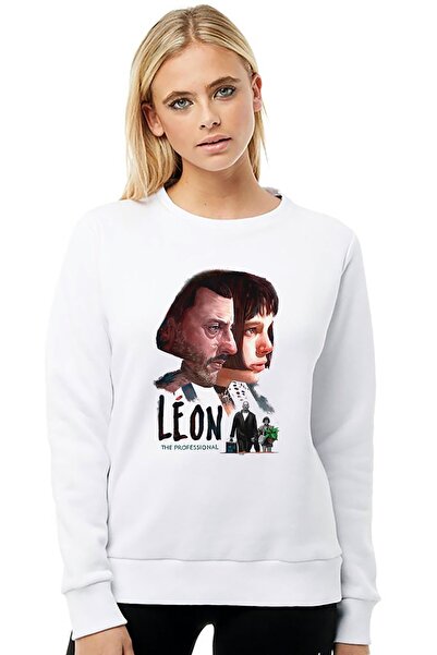 QIVI ماتيلدا وليون قوة الحب سترة نسائية محبوكة بيضاء مطبوعة بأكمام طويلة