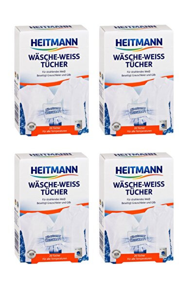 HEITMANN Laundry Whitening Wipe Practical Use X 4 Boxes