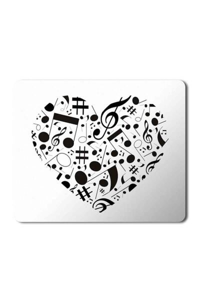 ART HEDİYE Музика Музика Сърце Нота Подложка за мишка Подложка за мишка