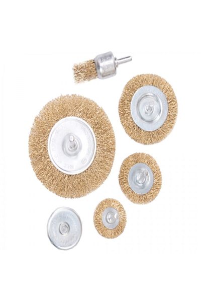 Meşem 6 Piece Fringed Steel Wire Brush Set