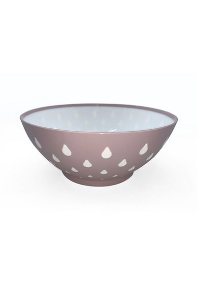 Melkan Home Drop Pattern Bowl Powder Color 3 Liter Bowl