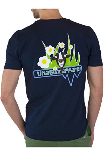 Mugan Μπλουζάκι Unisex Navy Blue με στάμπα από οργανικό βαμβάκι