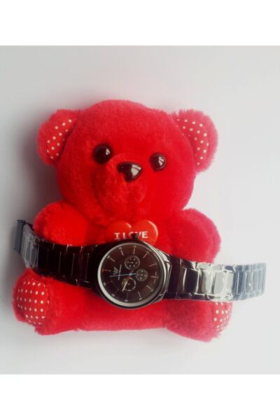 Star Kırmızı Peluş Ayıcık 14 cm