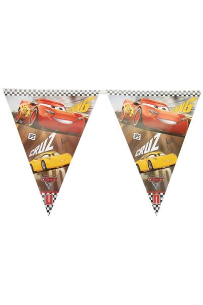 Acar Süs Cars Pennant Σετ Ποσότητα: 1 Κλ: 144 Πλάτος: 360 cm Ύψος: 25 cm