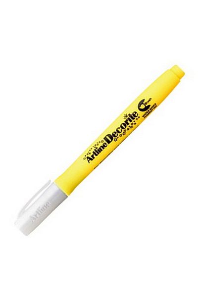 Artlines Decorite Brush Tip Marker Silver