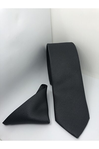 CRWAT ® Koyu Gri (FÜME)- Dokuma Slim Kravat