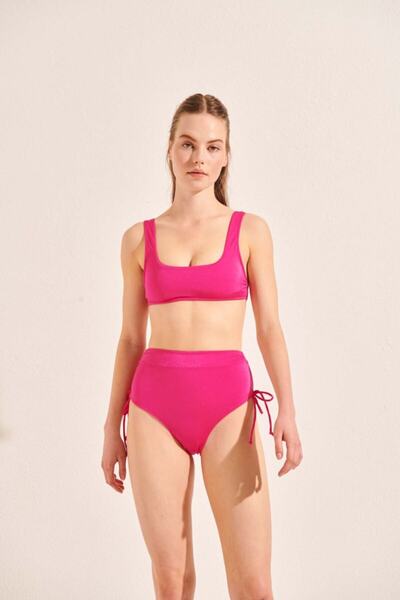 Beach&Beyond Kadın Fusya Yüksek Bel Bikini Altı