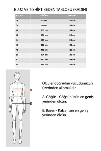 Nur Aka by Nurteks Women's Large Size T-shirt