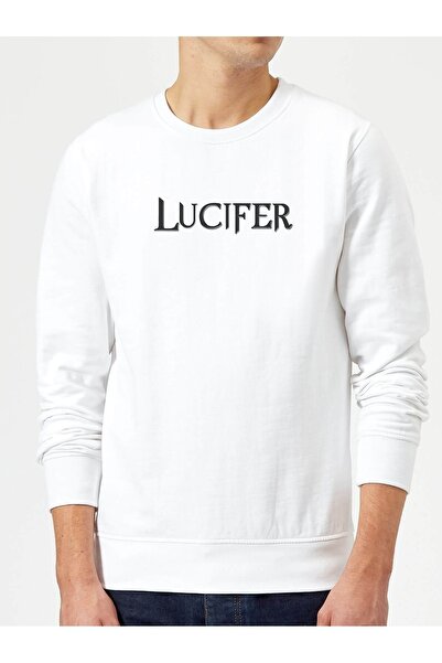 QIVI سويت شيرت رجالي بأكمام طويلة محبوك باللون الأبيض مطبوع من General Smok