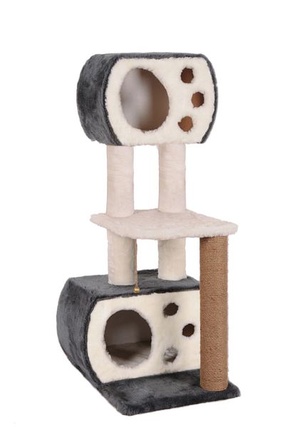 Cathause Cat House Cat Scratching Platform S08 Gray 115 Cm