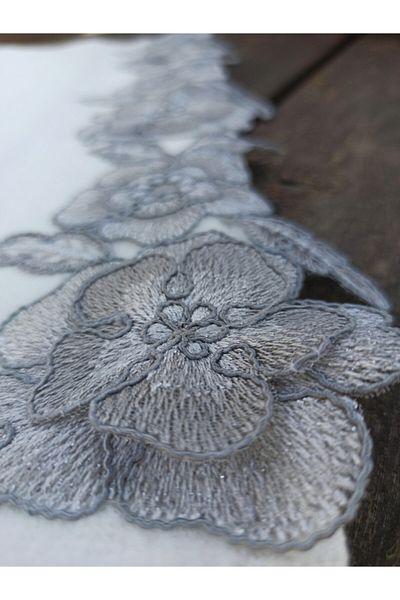 Çeyiz Bahçesi Gülşen 3D French Lace Velvet Towel 50&90