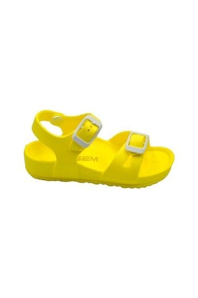 Esem Unisex Kids Yellow Buckle Sports Sandals