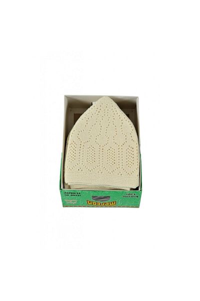 Mercan Takke Hajj and Umrah Distribution Cream Color 1 Pack
