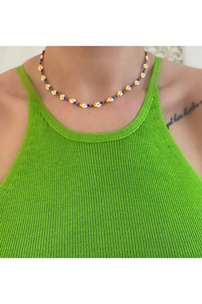 Markiz Takı الأبيض الحد الأدنى ديزي قلادة المرأة