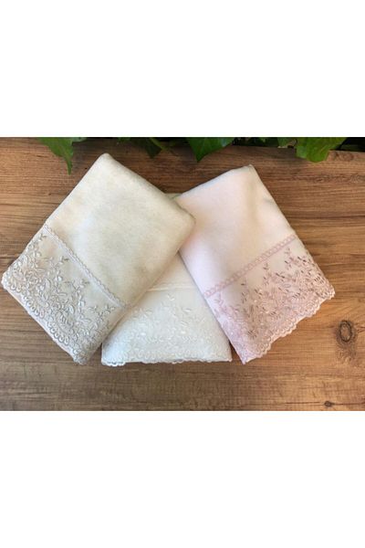 Çeyiz Bahçesi Σετ πετσετών Lina French Lace 3 τεμαχίων 50&90