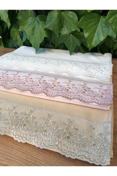 Çeyiz Bahçesi Σετ πετσετών Lina French Lace 3 τεμαχίων 50&90