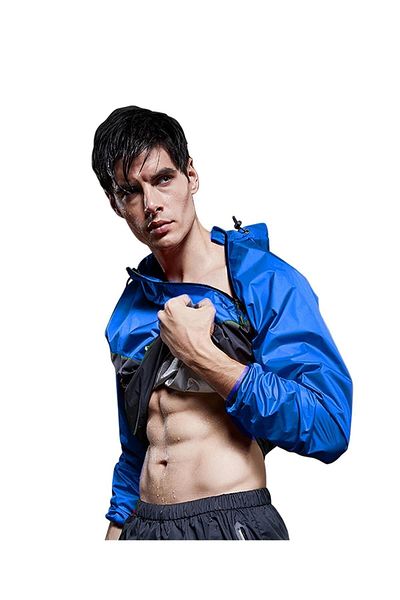 LIWITS Sauna Effect Sweating Tracksuit Set Blue