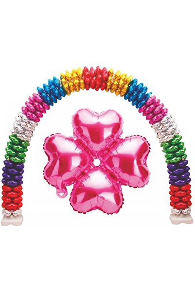 Genel Markalar Folyo Balon Kalp Çiçek Pembe 13ınc Adet:1 Kl:400 En:32cm Boy:32cm
